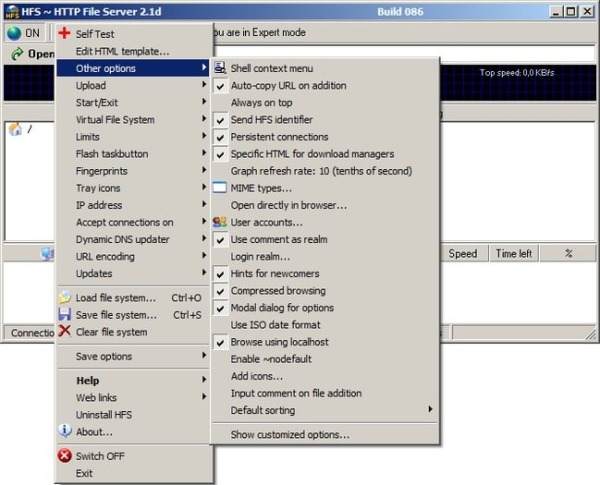 HFS: HTTP File Server (version 3) 0.57.3